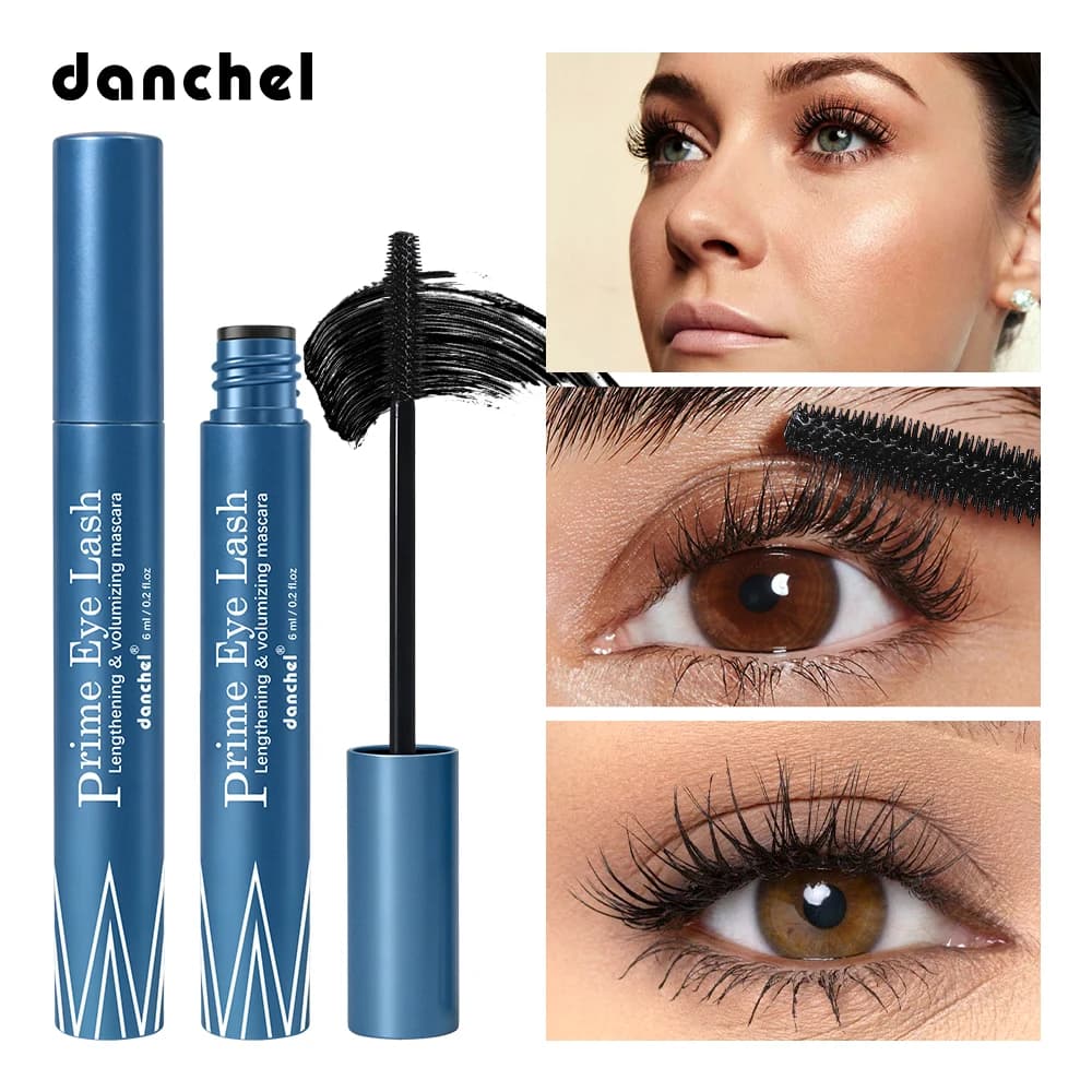Mascara Allungante e Volumizzante per Ciglia Lunghe, Spesse, Definite e Sollevate di Lunga Durata, Rinforzante e Nutriente in Profondità