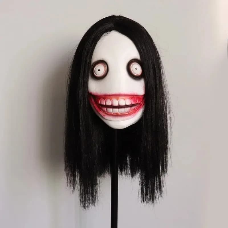 2025 Halloween Cosplay Jeff Killer Maschera Leggende urbane americane Puntelli Cosplay Halloween Spaventoso Maschera malvagia Cappuccio Maschera a pieno facciale Parte