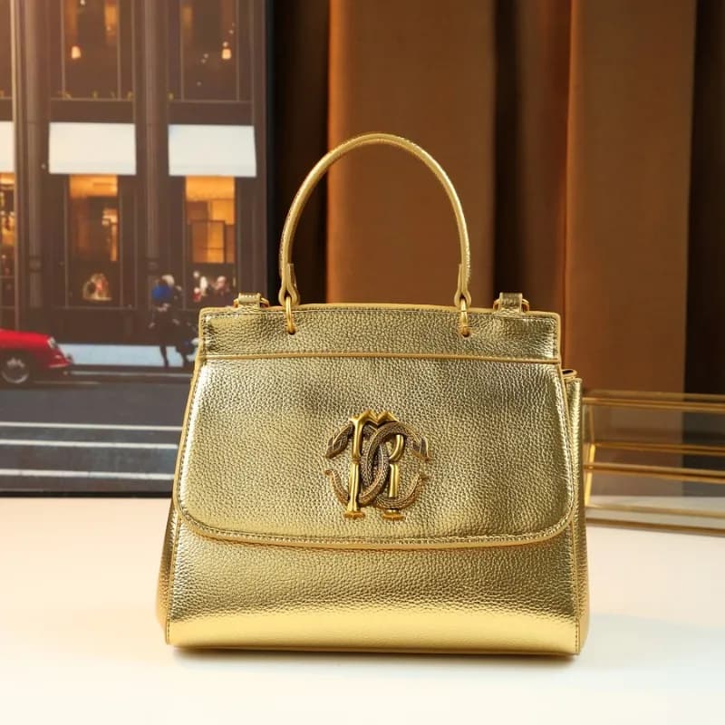 Classic Elegant Shoulder Bag in Premium Leather, Women's Handbag with Removable Strap, by Famous Luxury Designer