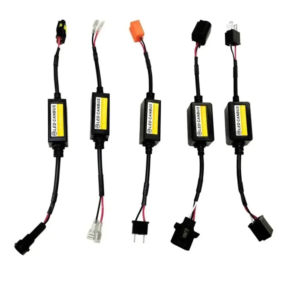 Nuovo 1 ~ 4PCS LED Canbus Fari Per Auto Resistenza Senza Errore per SUV Fendinebbia H4 H7 H1 H11 9006 9007 Adattatore Anti-Sfarfallio strumenti