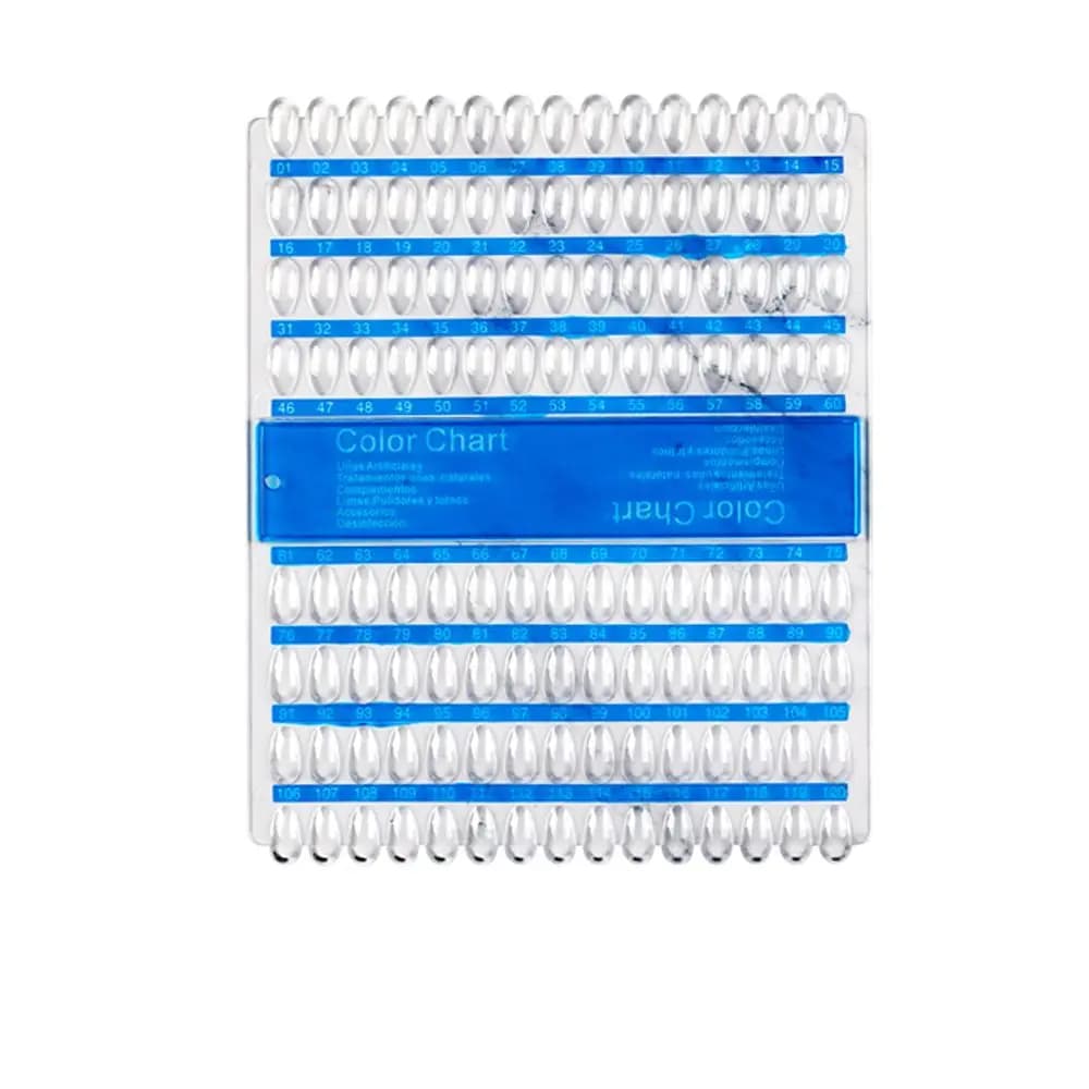 Strumenti per Nail Art, Unghie Finte, Espositore per Colori Unghie, Cartella Colori Unghie, Cartella Colori Gel UV, Palette per Nail Art