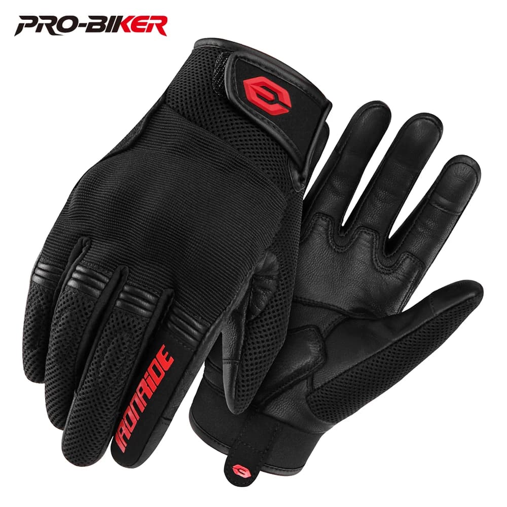 2024 guanti da moto in pelle di pecora guanti Touchscreen da moto resistenti all'usura guanti protettivi traspiranti da cavaliere estate