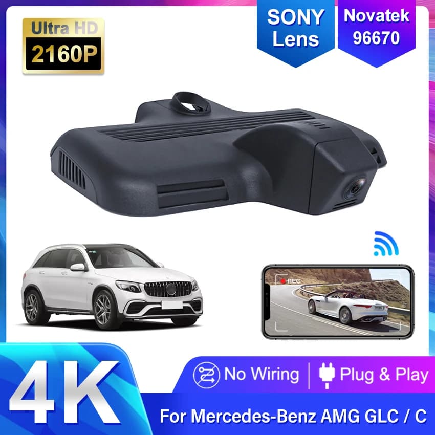 Nuovo Wifi Auto Dvr Dash Cam Per Mercedes Benz GLC glc250d glc350d glc43 glc63 x253 c253 2015-2018 Classe C220d C43 C63 W205 C204