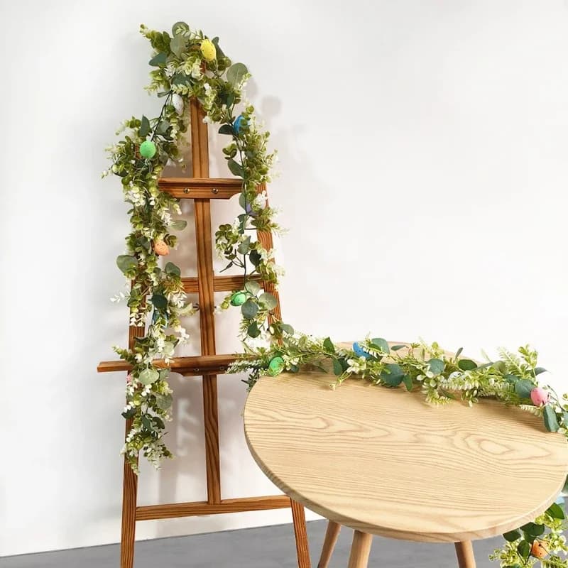 180CM artificial green plants vines Easter eggs vines festive atmosphere decoration exterior wall decoration green plants