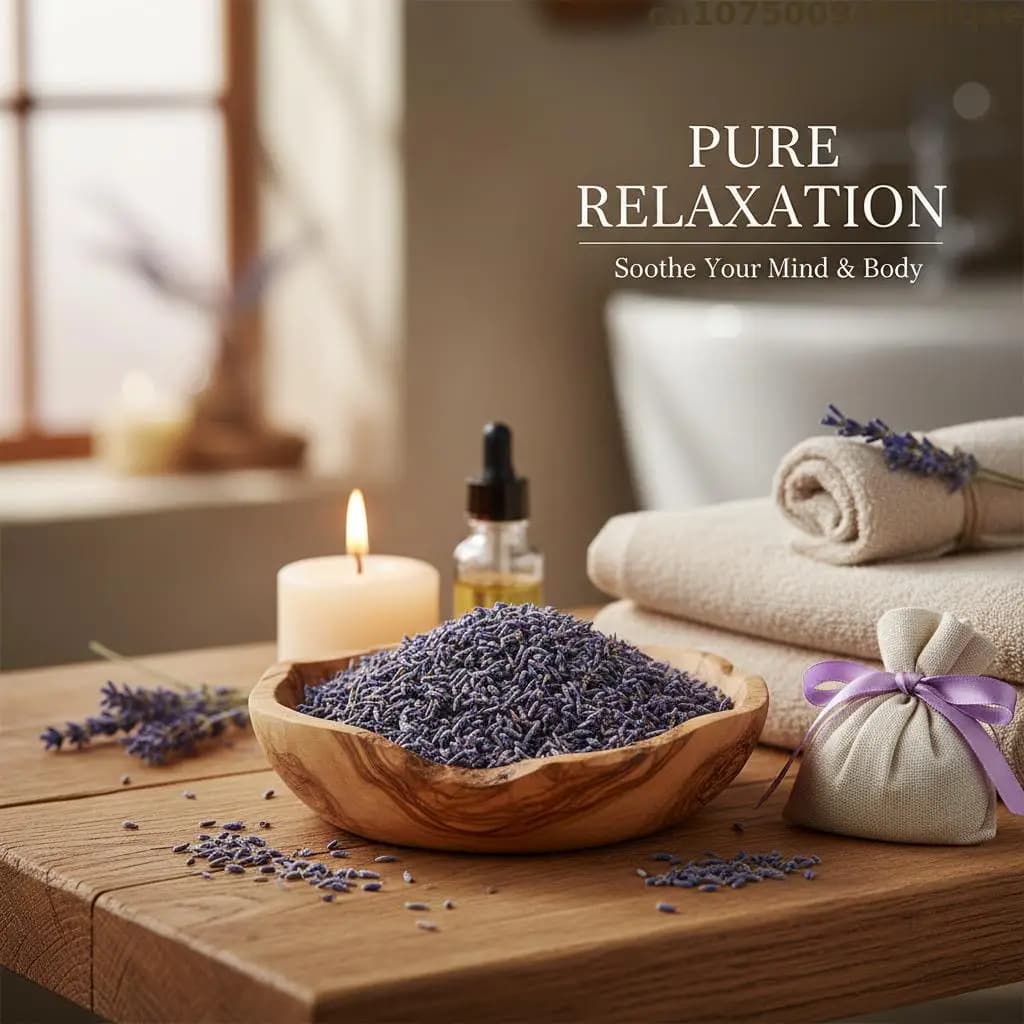 Potpourri Naturale Premium, Sacchetti, Imbottitura per Cuscini, Fiori di Lavanda Essiccati 6A - Fragranza per la Casa, Decorazioni per Sapone e Candele