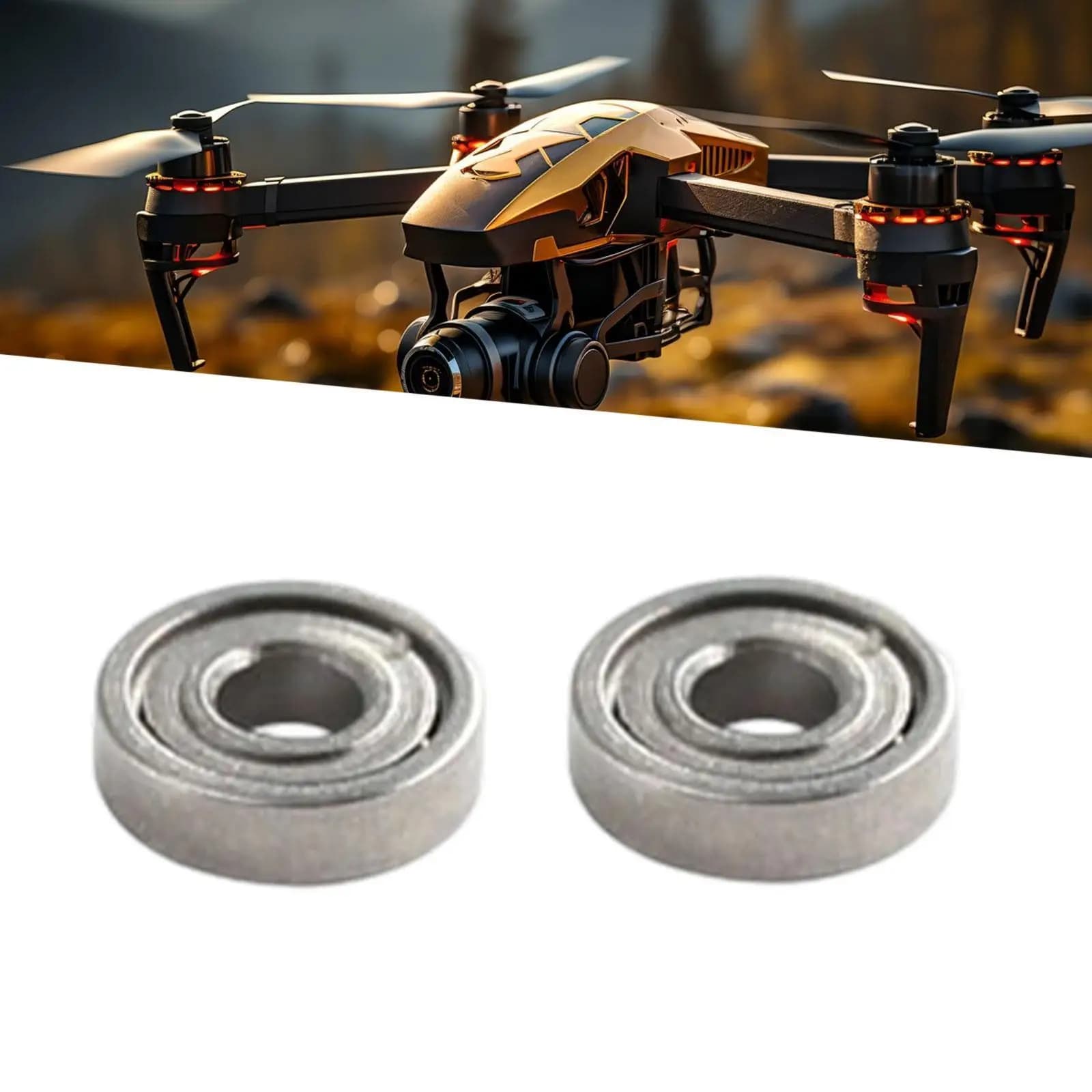 2x Cuscinetti Professionali di Ricambio per Albero Principale Elicottero RC, Aggiornamento per Modelli Wltoys XK K110S K124