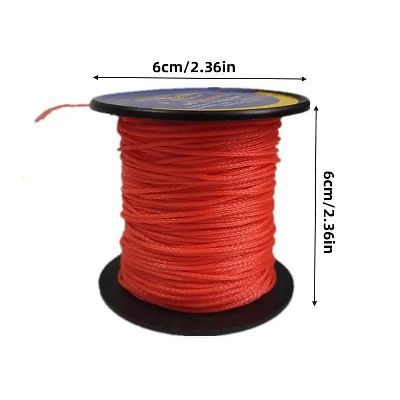 50M Red Polyethylene Marking Line for Greenhouse Vegetable Climbing Gardeners Builders Horizontal Pull Ropes Construction Marker