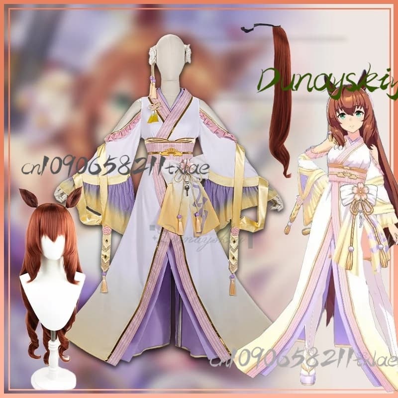 Game Pretty Derby Maruzensky Cosplay Costume Kimono Halloween costume Women's dress Cosplay uniform Japanese clothing