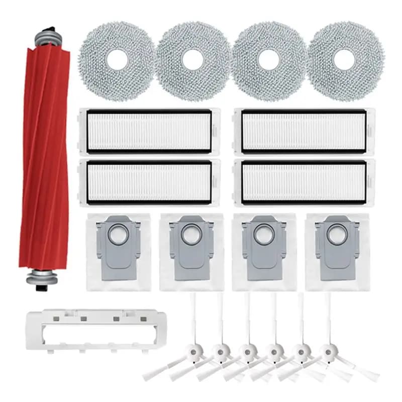 Accessori per Robot Aspirapolvere Roborock Q Revo / P10: Spazzola Principale, Spazzole Laterali, Filtro HEPA, Panni Lavabili, Sacchetto Raccoglipolvere