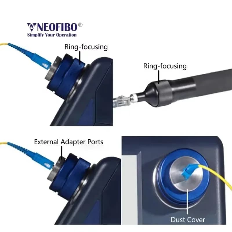 2026unico Neofibo AC400 AutoCheck integrato in fibra endface ispettore in fibra ottica endface microscopio in fibra ottica