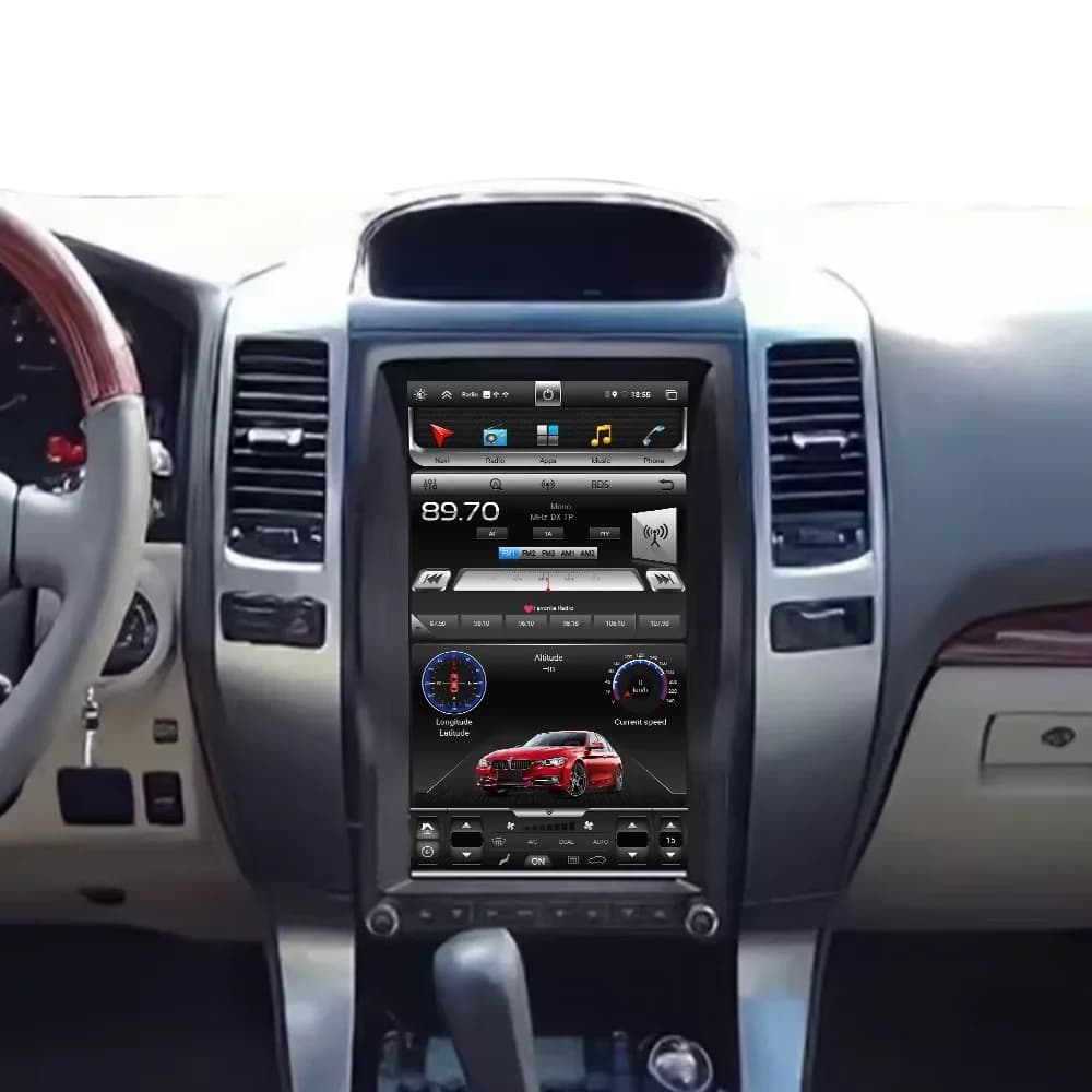13.6" Android For Lexus GX470 Toyota Land Cruiser Prado 120 2002-2009 Car Radio Stereo Multimedia Player GPS Headunit Navigation