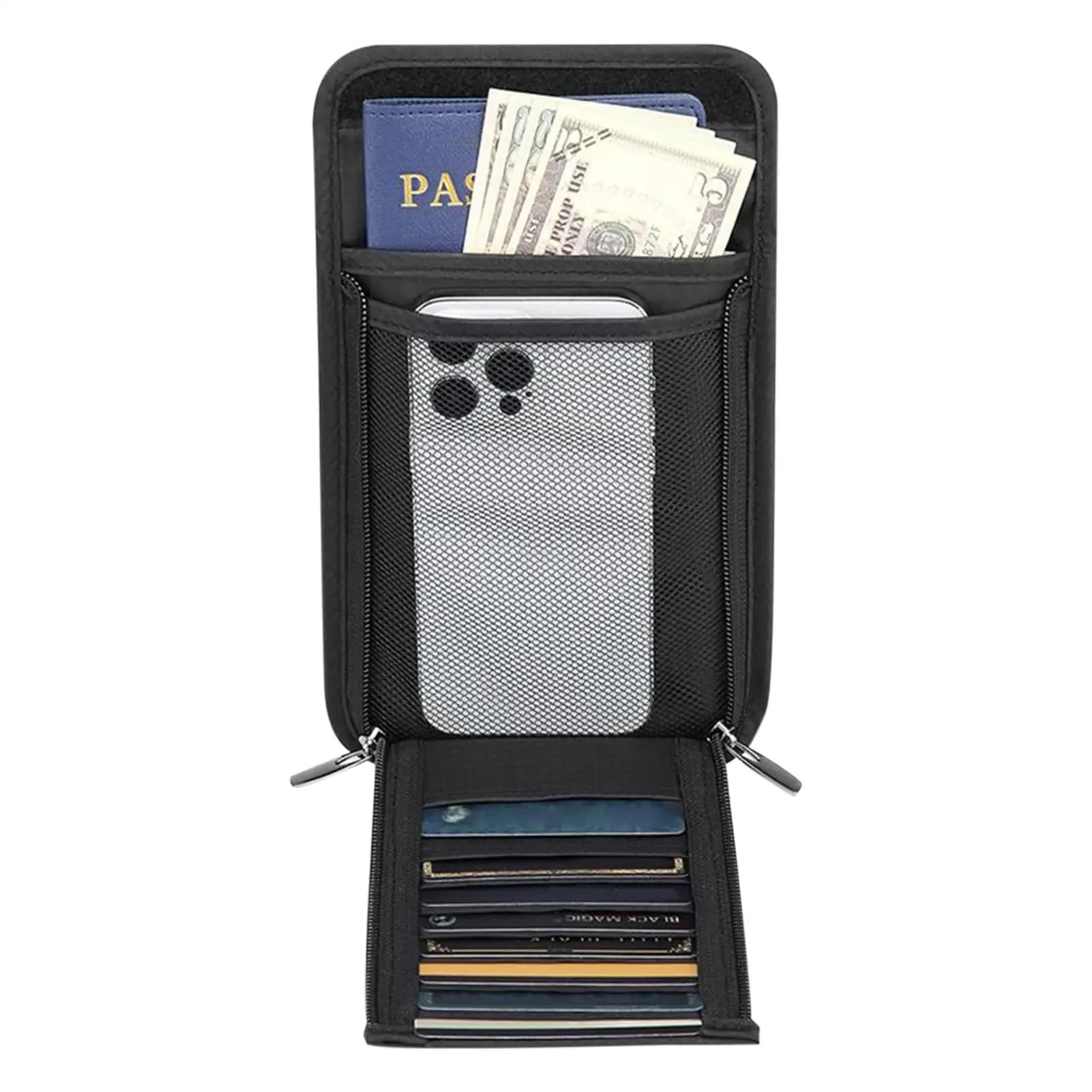 Borse per passaporto da viaggio Porta passaporto sicuro per viaggi Custodia antifurto per organizer multitasche antimagnetico impermeabile per