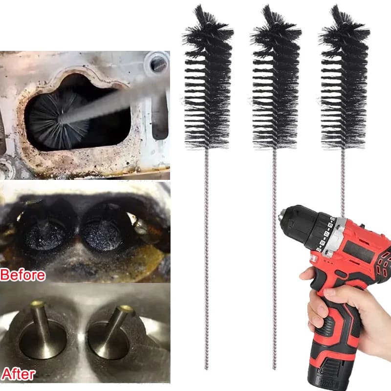Air Door Carbon Depot Valve Cleaning Brushes Automotive Motor Air Input Cleaning Tool