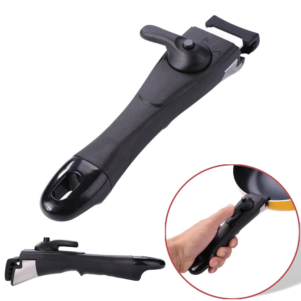 Detachable handle pan handle for pan with clip handle for outdoor utensils with kitchen pan clamp