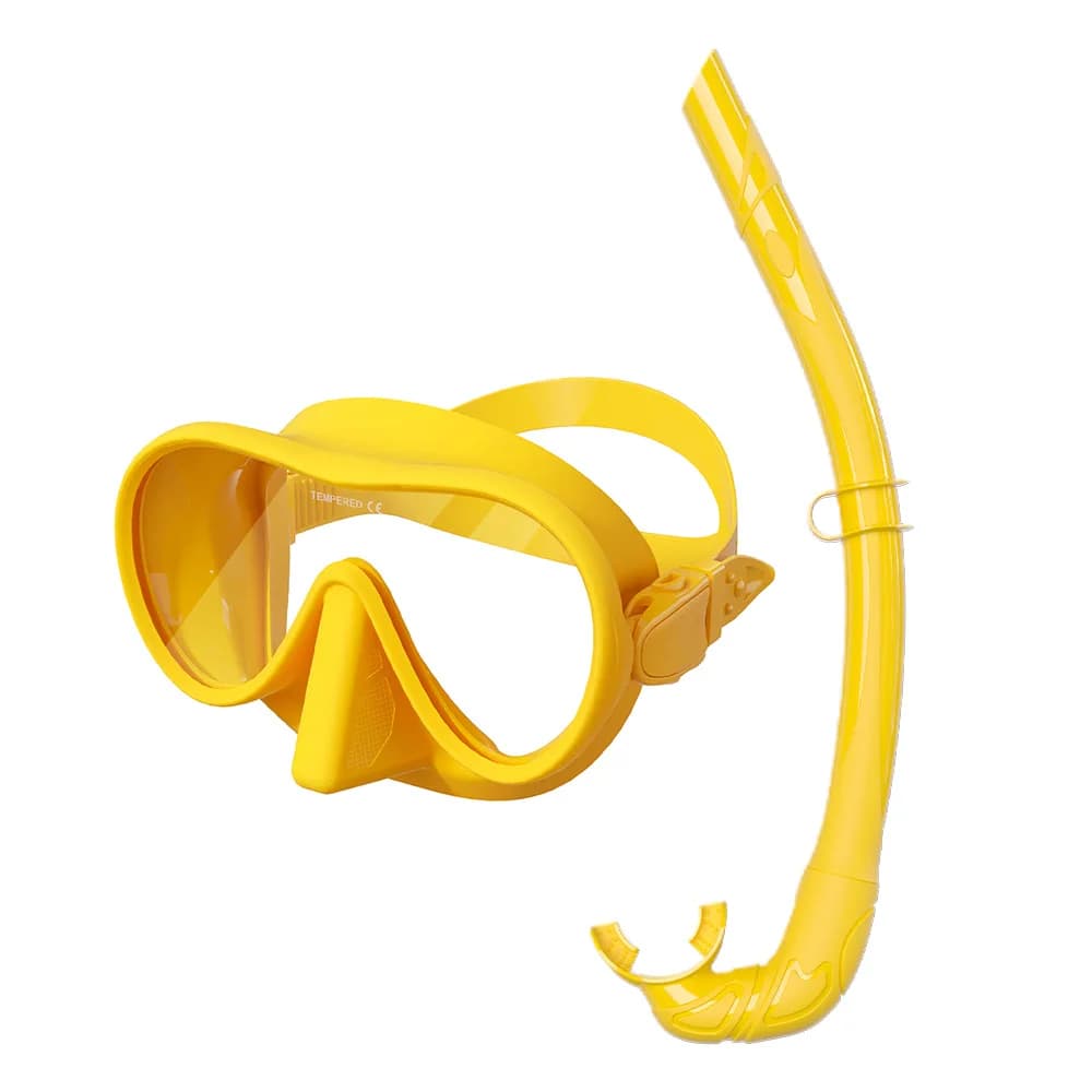 Set of silicone underwater masks with mouthpiece and swim mask for water sports - Sales promotion