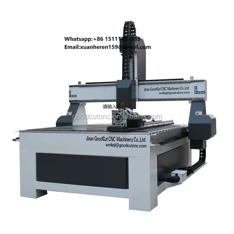 Macchina CNC Router 1212 con Dispositivo Rotante di Grandi Dimensioni per Legno, Acrilico e MDF