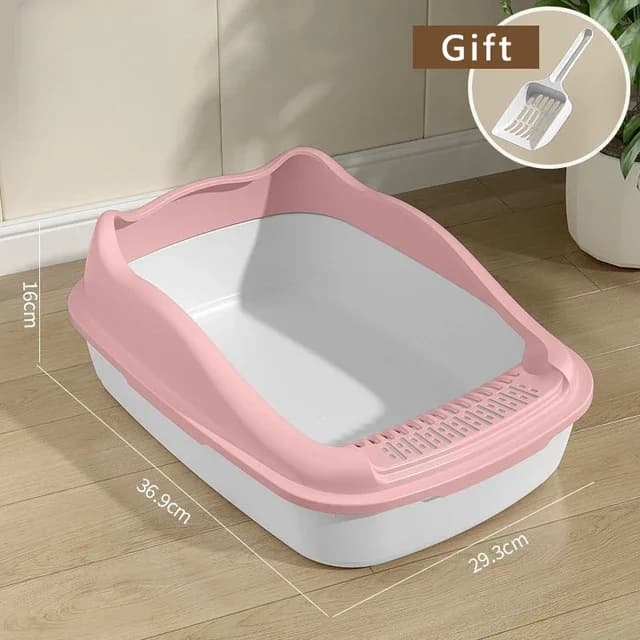 Padelle per gatti lettiera per gatti Sandbox per animali domestici per gattino Anti-spruzzo gatti toilette Pet Sandbox vassoio per gattini padella per la pulizia forniture per gatti
