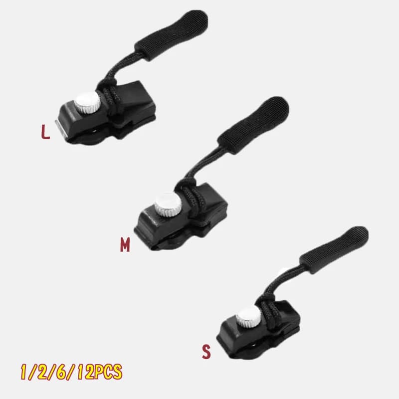 1/2/6/12pcs Staccabile Sostituzione Cursore Fixer Estrattore Kit di Riparazione Cerniera In Plastica per Giubbotti Jeans Riparazione Istantanea Universale