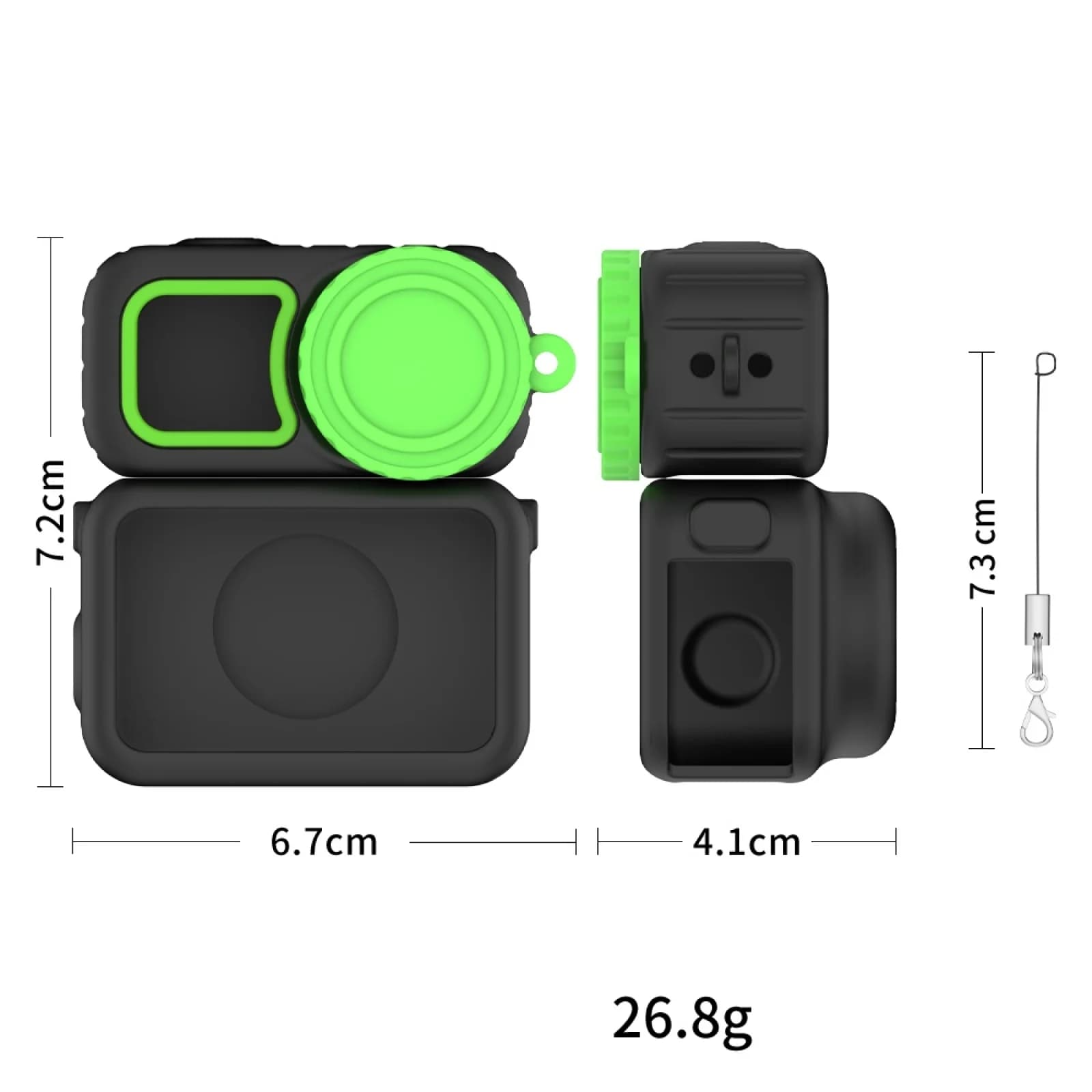 Silicone Camera Protective Case DJI Osmo Nano The Nano Action Camera Protective Case provides a comfortable grip