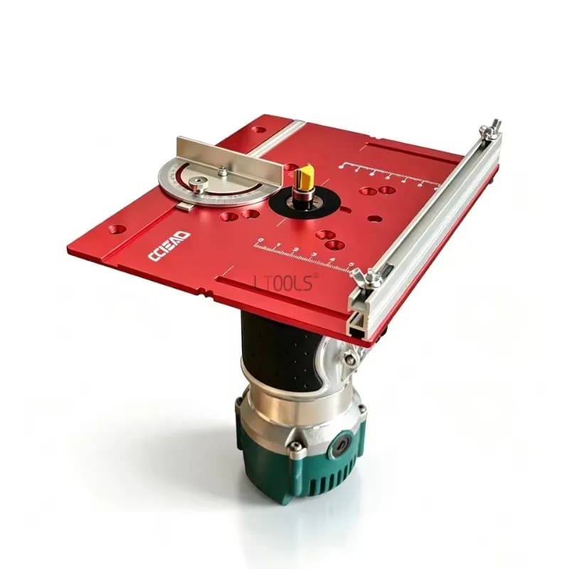 Router Table Insert Plate Aluminum Wood Flip Board Trimmer Router Machine Benchtop Grooving Flip‑Up Panel Wood Cutting Slotting