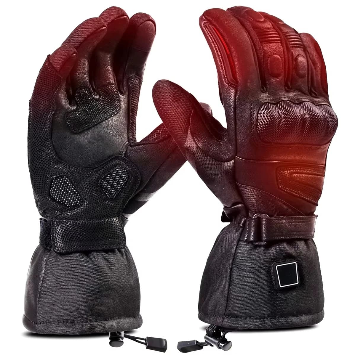 7.4v Charger Electric Windproof Waterproof Warm Heated Motorcycle Gloves