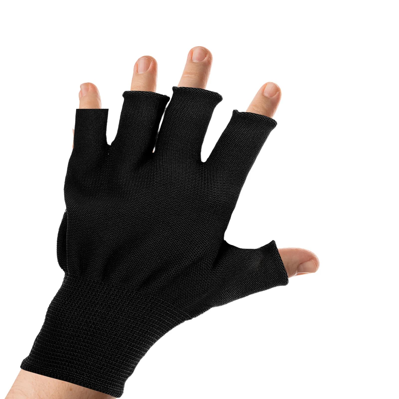 5 paia di guanti da lavoro senza dita, antiscivolo, traspiranti, caldi per l'inverno, per la guida, il ciclismo, l'escursionismo, guanti protettivi per il freddo, da uomo