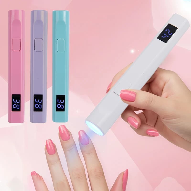 Mini UV Portable Nail Lamp, Wireless Rechargeable, Quick Drying LED Gel Nail Polish, USB Manicure Dryer