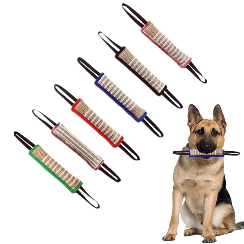 Cuscino da mordere in juta resistente per addestramento cani, masticazione, tiro e recupero, per Malinois e Pastore Tedesco, per la forza di mordita