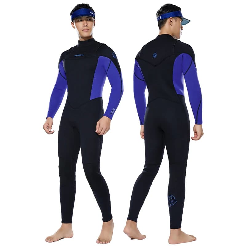 Men's 3/2 mm long sleeved premium neoprene for diving, snorkeling, surfing, canoeing, scuba diving