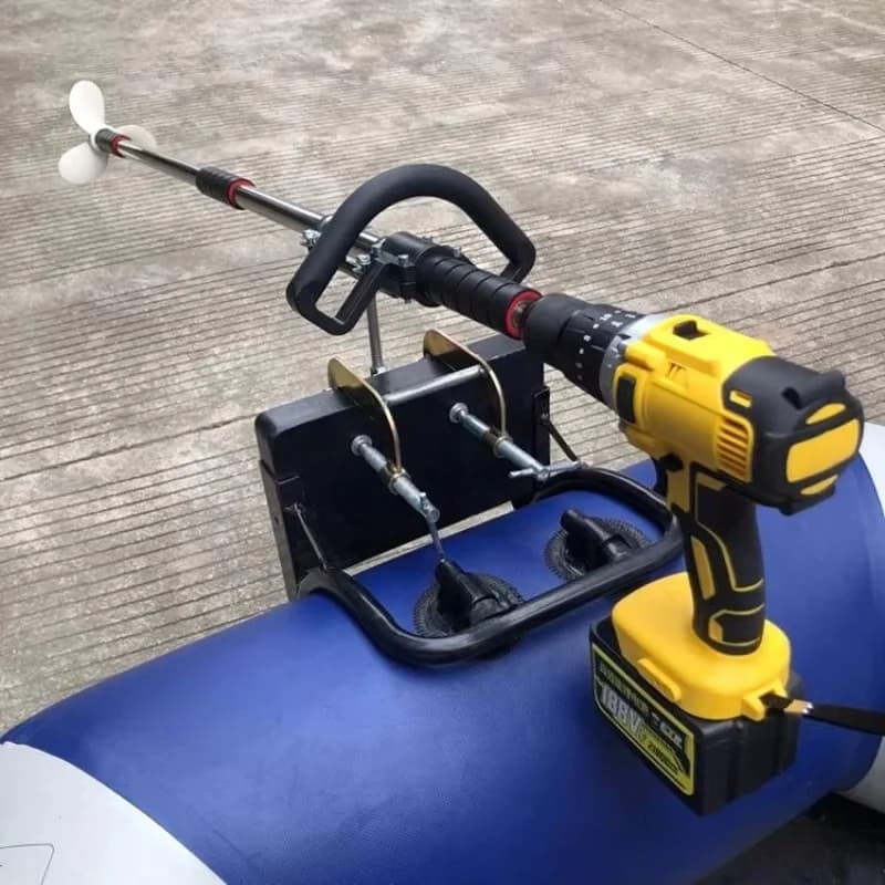 Elica a lama in alluminio portatile da 1 m per utensili elettrici per kayak a motore fuoribordo, ideale per appendere la pagaia del trapano elettrico