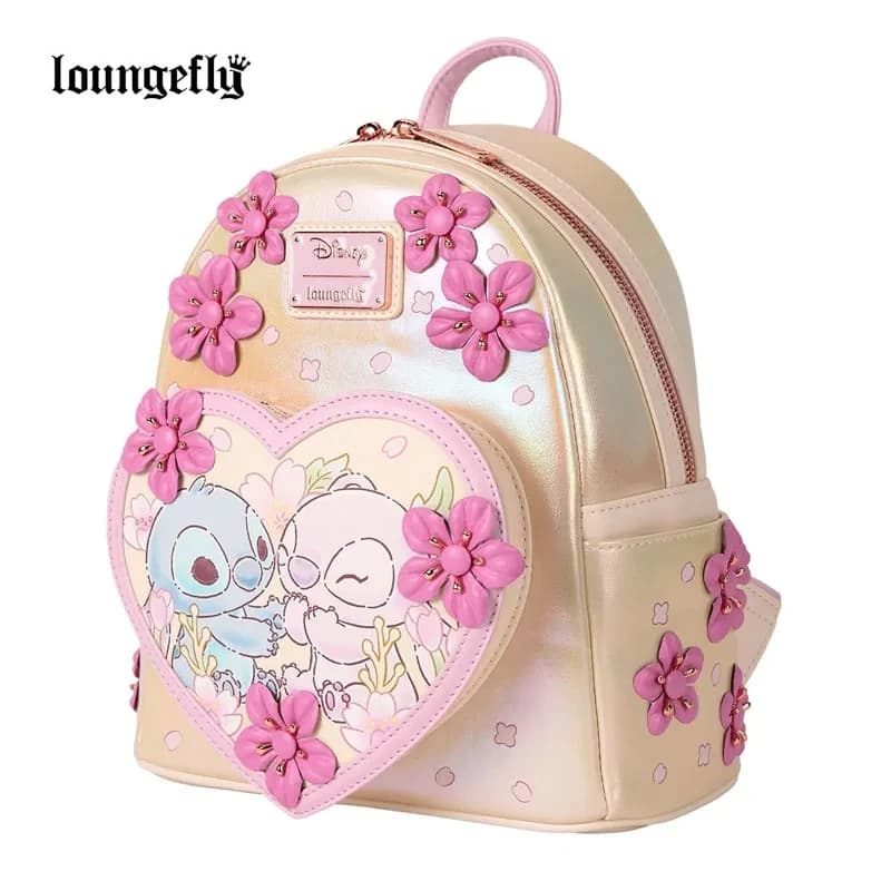 Zaino Loungefly Disney Pink Series da 12 stili. Mini zaino carino Stitch