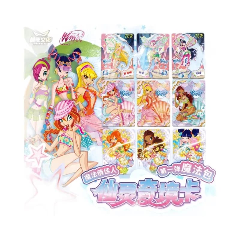 Original Winx Club Magic Bag, Fate Bag, Carte del Paese delle Fate, Carte Anime di Bloom Stella Flora, Toys, Custom Birthday Gifts