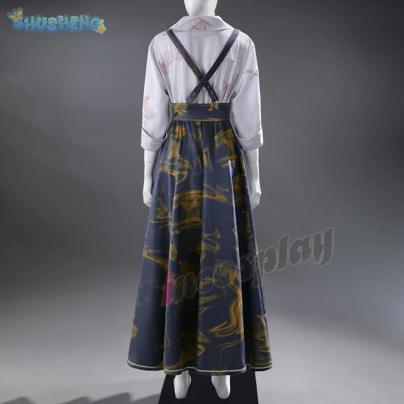 Clair Obscur: Expedition 33 Claire Cospaly Costume Shirt Strap Skirt Waist Cover Halloween Carnival New Style Men Women Suit