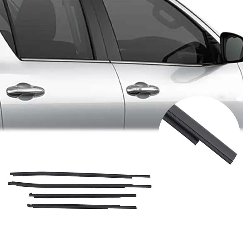 Per Toyota Hilux 2005-2020 Auto Porta Finestra Trim Guarnizione Guarnizione Cintura Set Parte di Ricambio Auto 68161-0K010 68160-0K010