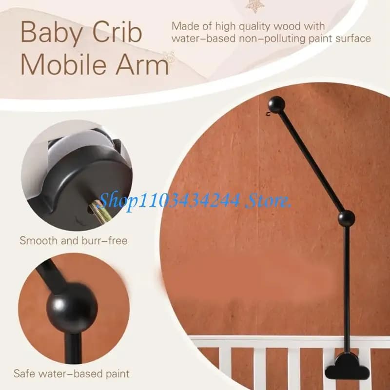 Safe Baby Bed Mobile Support Hanging Rattle Accessories Arm Bracket Holder