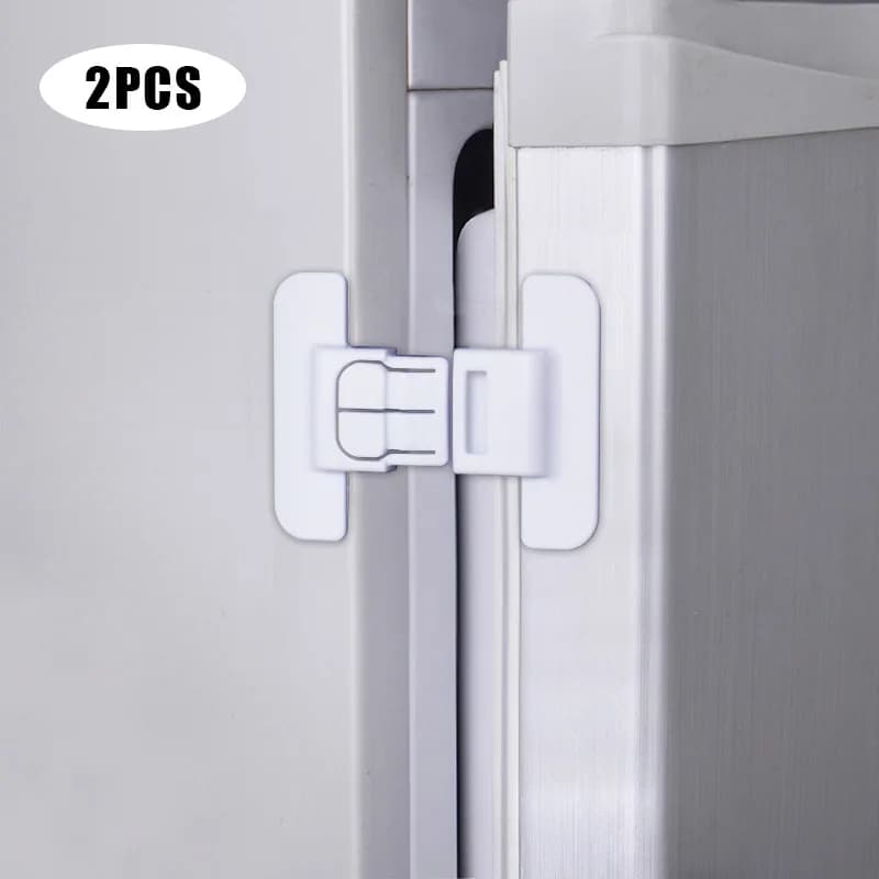 2 pz/lotto serrature per armadietti di sicurezza per bambini serrature per porte del cassetto per neonati bambino infantile anti-pizzicamento protezione di sicurezza delle mani fibbia di sicurezza