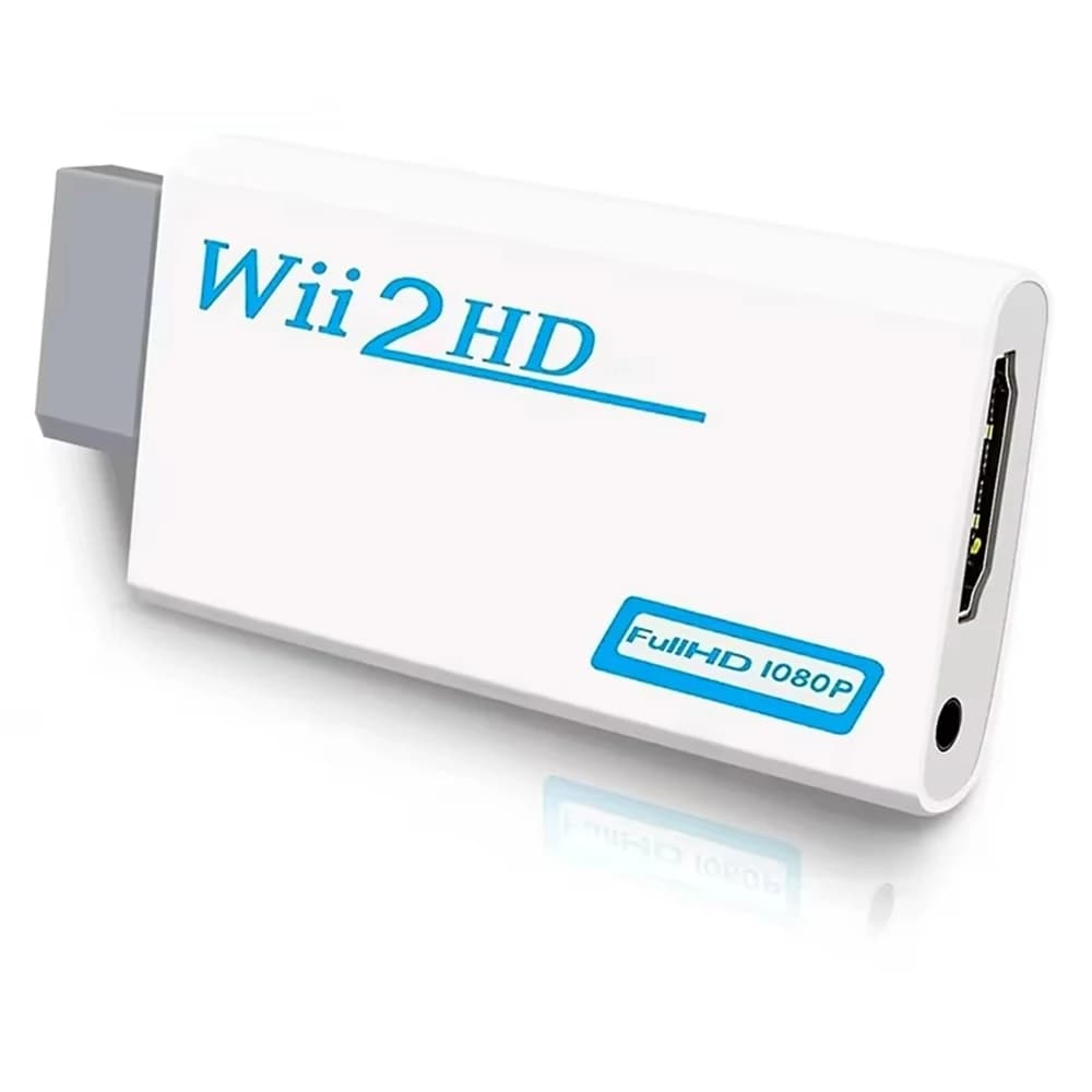 Convertitore da Wii a HDMI con audio da 3,5 mm - Adattatore digitale per HDTV/Monitor compatibile da 480p a 1080p/720P (non compatibile con Wii Mini)