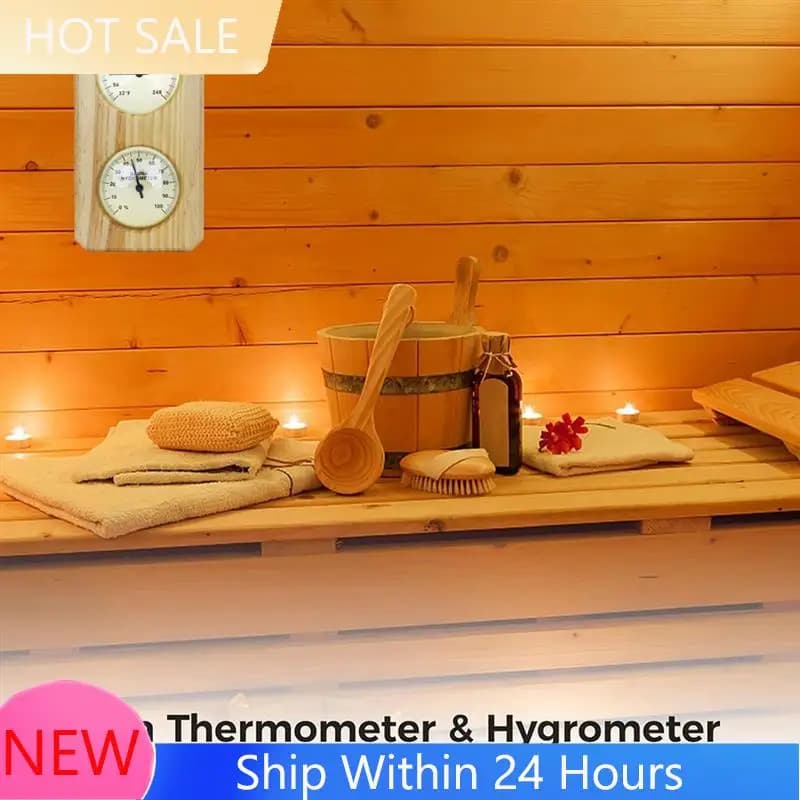A78K Nuovo termometro per sauna Fahrenheit Igrometro 2In1 Termostato per sauna domestica per interni, sauna per sauna tradizionale, baril