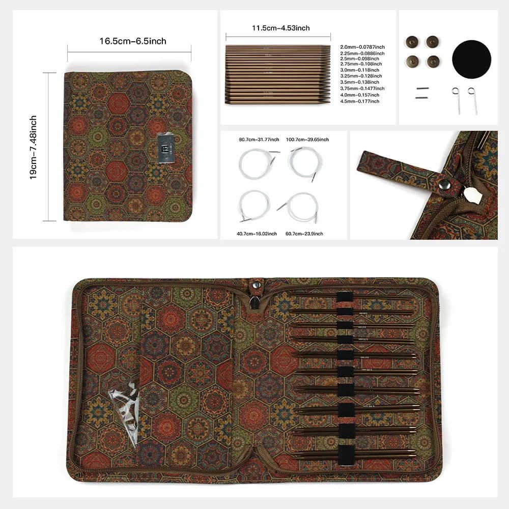 10 paia di ferri da maglia circolari in alluminio set 11,5 cm ganci intercambiabili per uncinetto filo per tessitura maglioni per maglieria strumenti artigianali