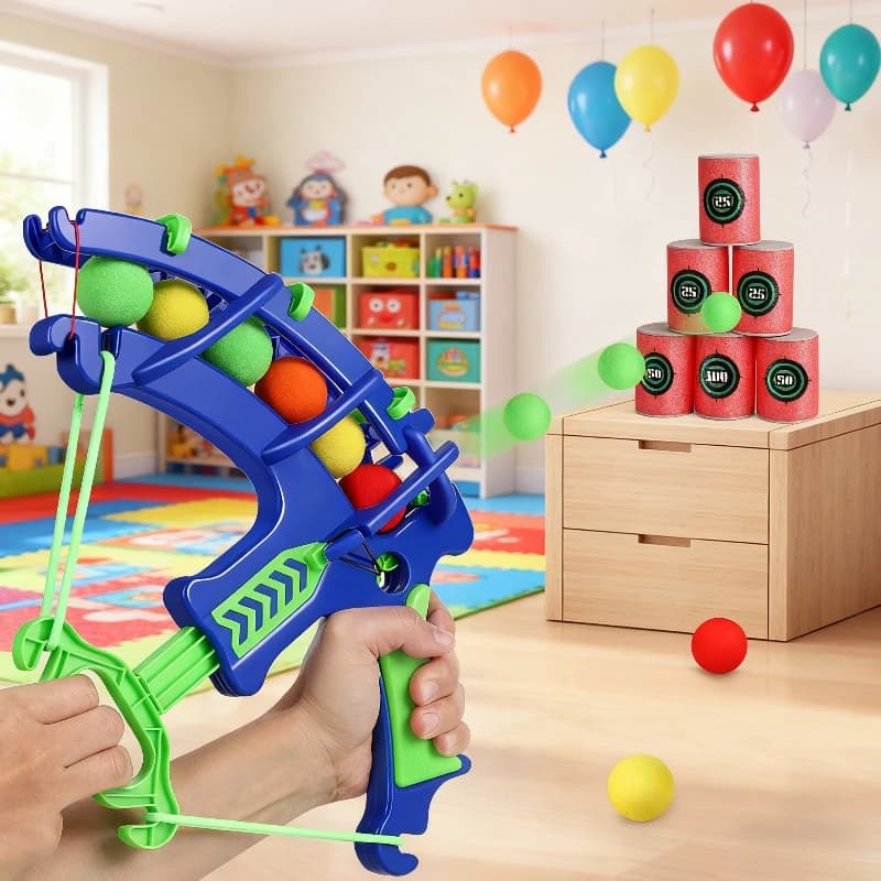 Montessori lancio sport fionda bersaglio palline appiccicose freccette basket giochi da tavolo giochi educativi all'aperto per bambini giocattoli