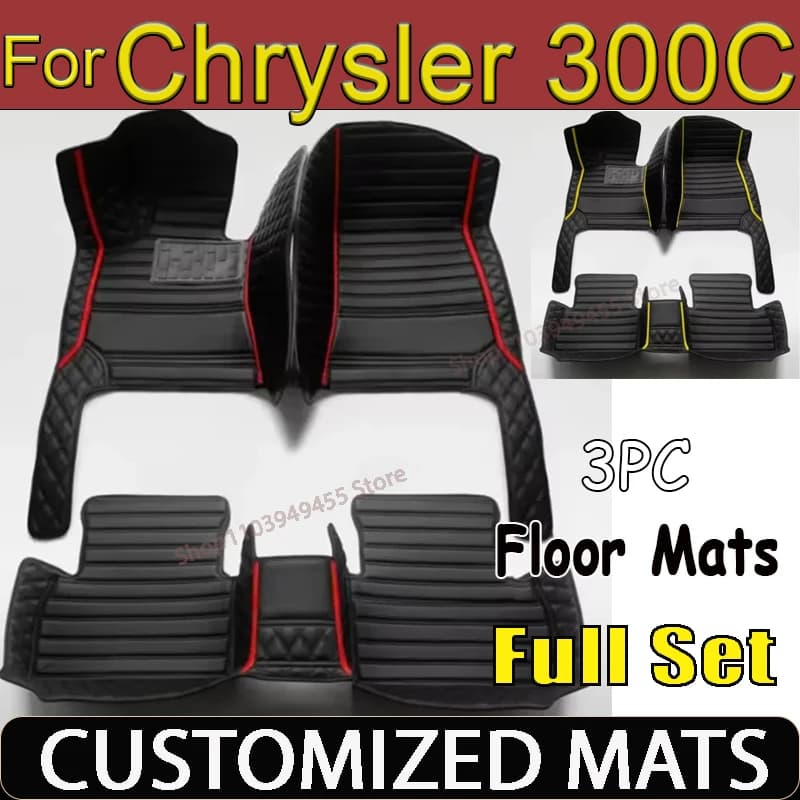 Luxury Car Mats for Chrysler 300 300C 2004~2010 Anti-slip Leather Car Accessories Car Caps