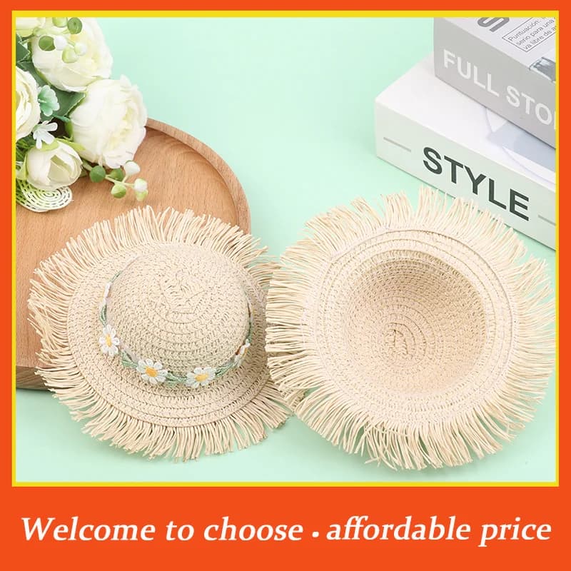 1pc new Dollhouse Handmade Hat Sun Cap For 1/6 Doll Accessories Doll Cute Hat With Bow Decoration Doll Hat Children's Toy Gift