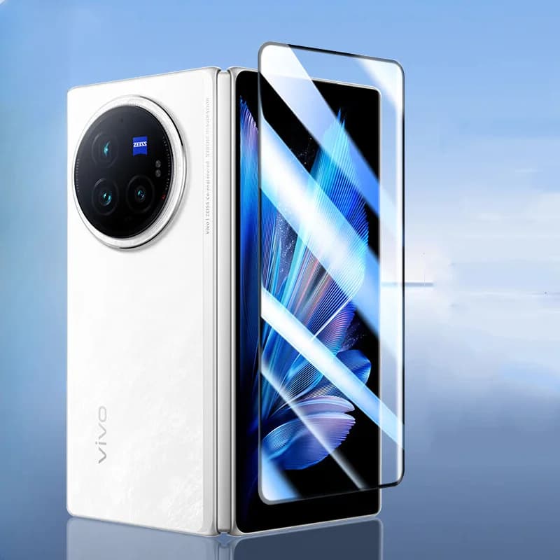 Vetro temperato curvo 3D per Vivo X Fold 3 Pro Protezione schermo per Vivo X Fold3 FoldX3Pro Pellicola protettiva in vetro Copertura completa