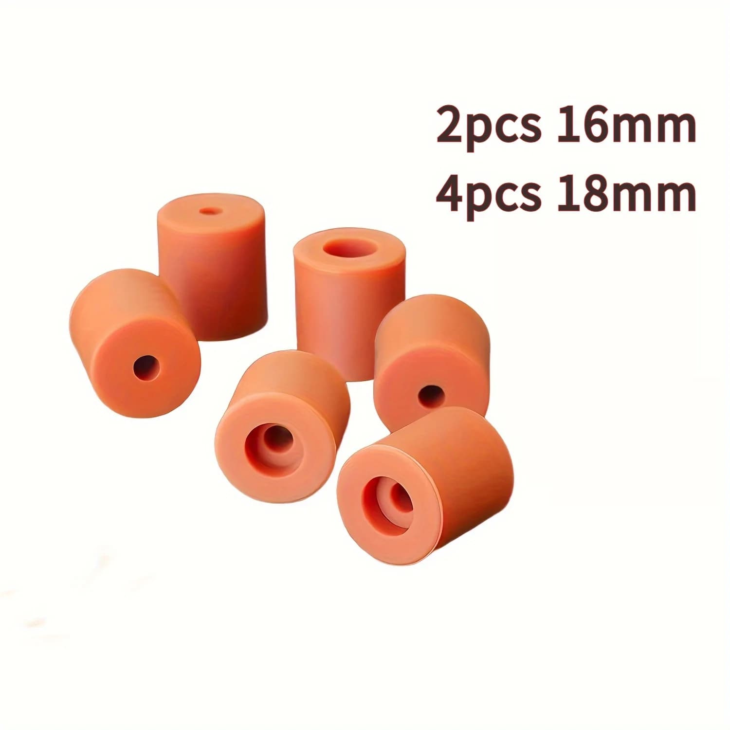 Letto caldo per stampante 3D, resistenza alle alte temperature e adesione migliorata (2 pezzi 16 mm e 4 pezzi 18 mm), stabilizzatori per letto stampante
