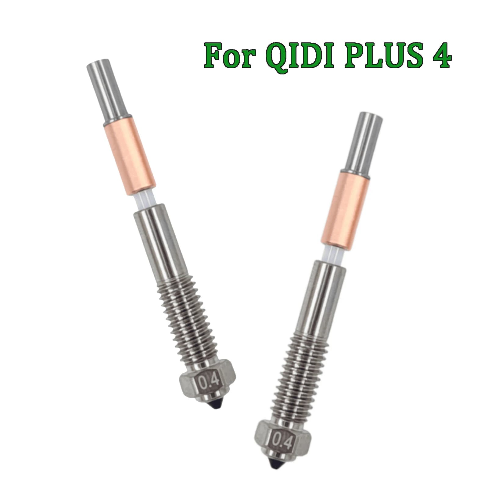 Bimetal Nozzle For QIDI Plus 4 0.2/0.4/0.6/0.8mm Ceramic Quick Removal Nozzle Insulation Integration For QIDI Plus4 3D Printer