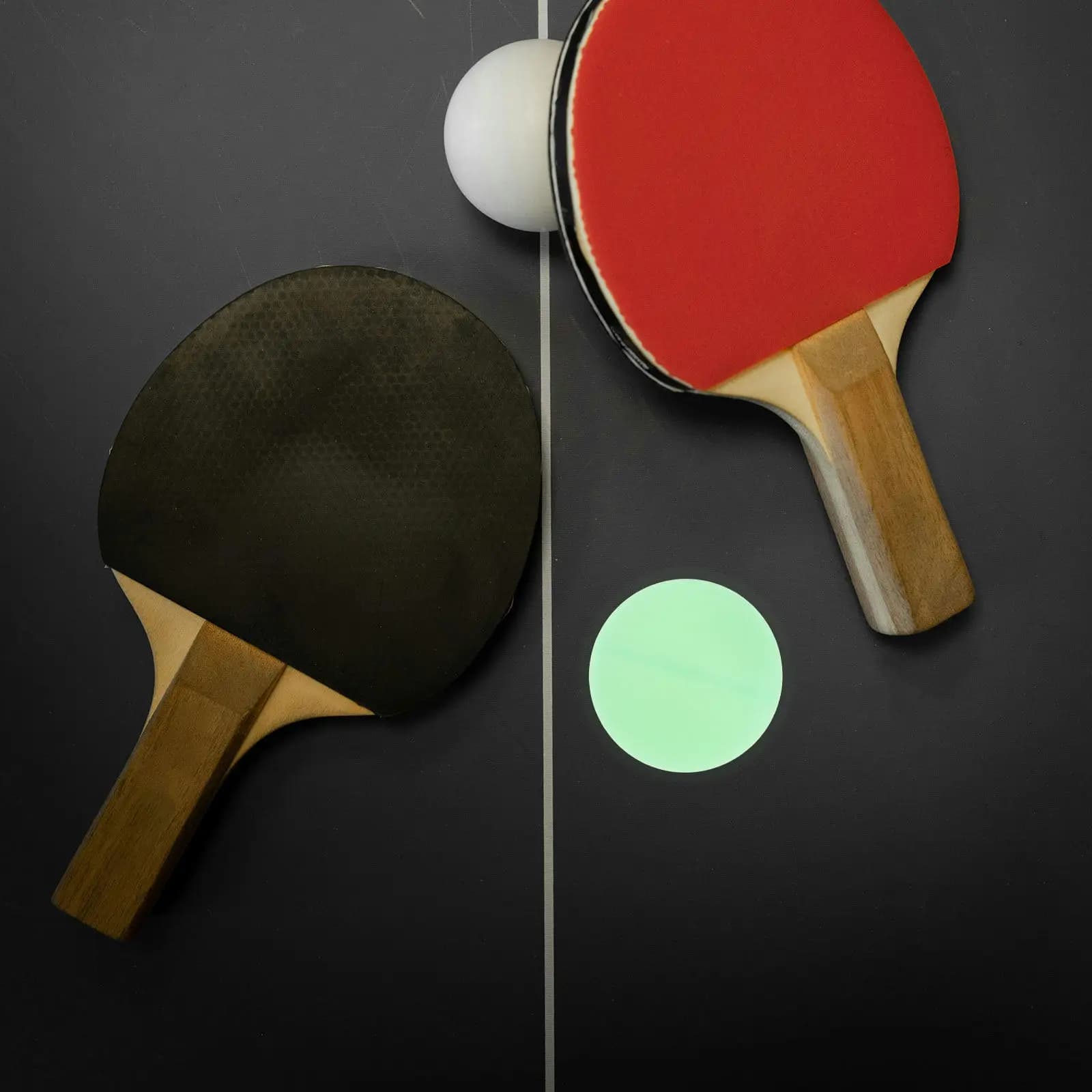 10 palline da ping pong luminose da 1,57 pollici che si illuminano al buio, palline da tennis da tavolo per gioco notturno, allenamento sportivo all'aperto, giardino