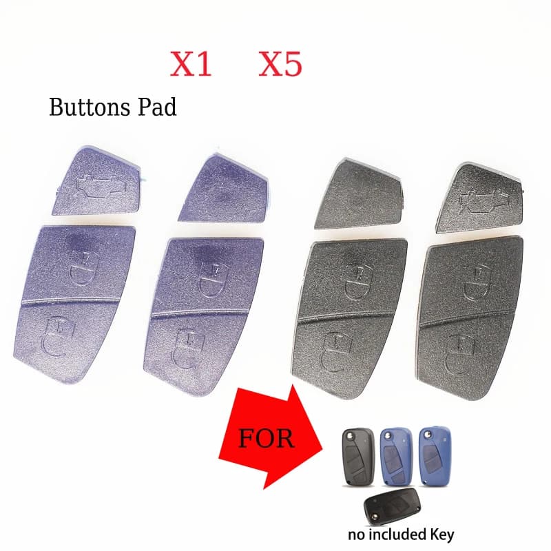 jingyuqin X1 X5 Guscio di Ricambio in Gomma per Chiave Auto con Telecomando per Fiat Punto Ducato Stilo Panda Idea Doblo Bravo
