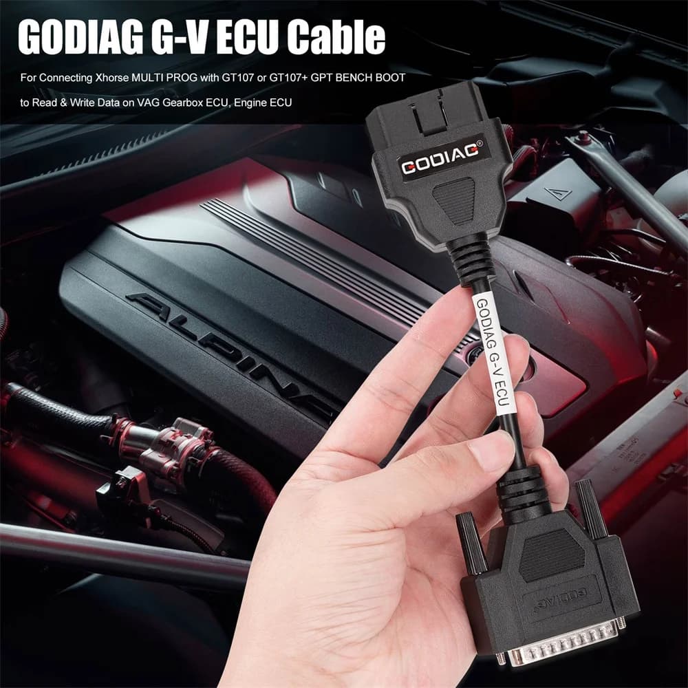 GODIAG G-V ECU Cable for Connecting Xhorse MULTI PROG with GT107 or GT107+ GPT BENCH BOOT to Read & Write Data