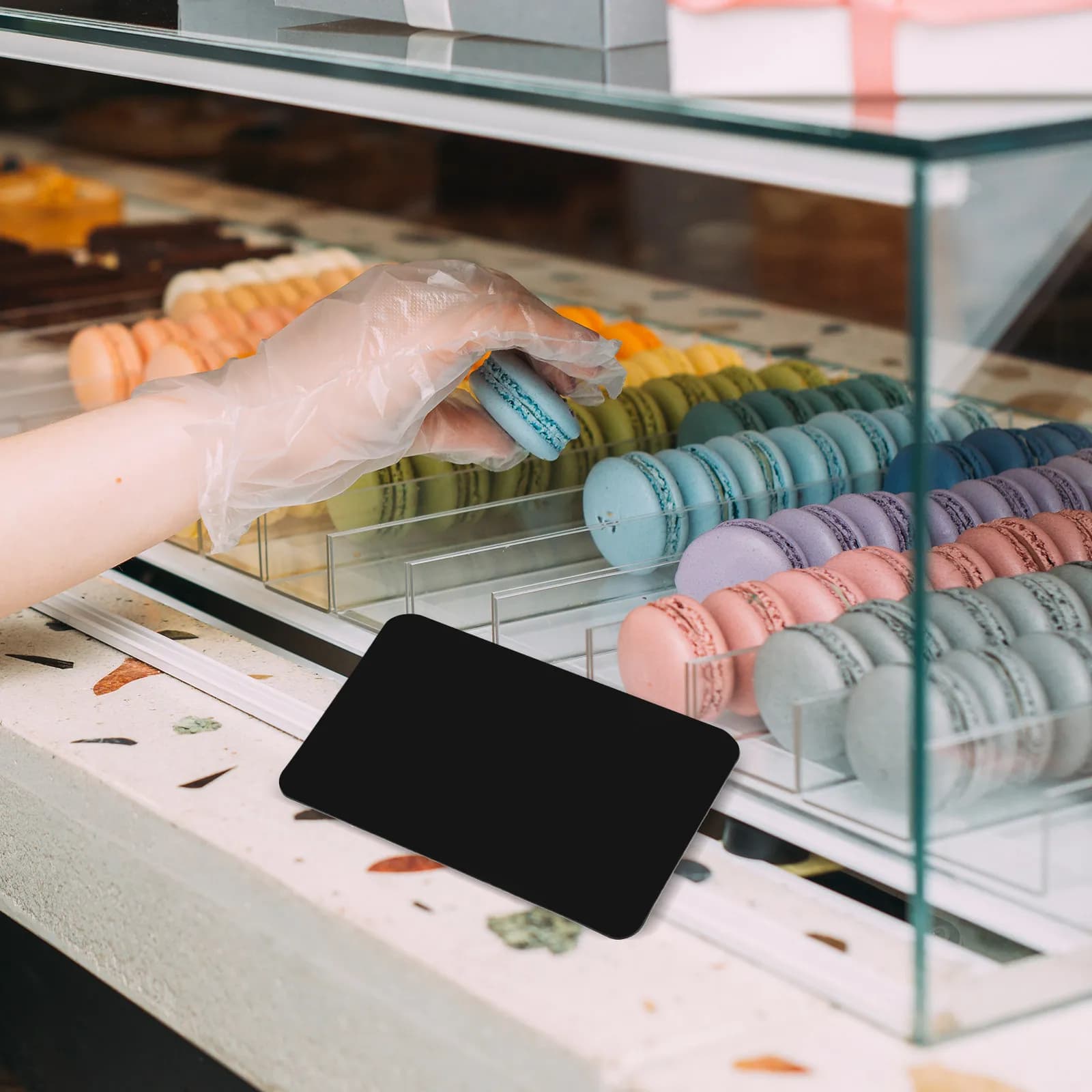 10 Pezzi Etichette Prezzi, Etichette per Scaffali per Pasticceria, Mini Porta-Segnaprezzo, Espositori per Panetteria, Porta-Etichette per Eventi Commerciali