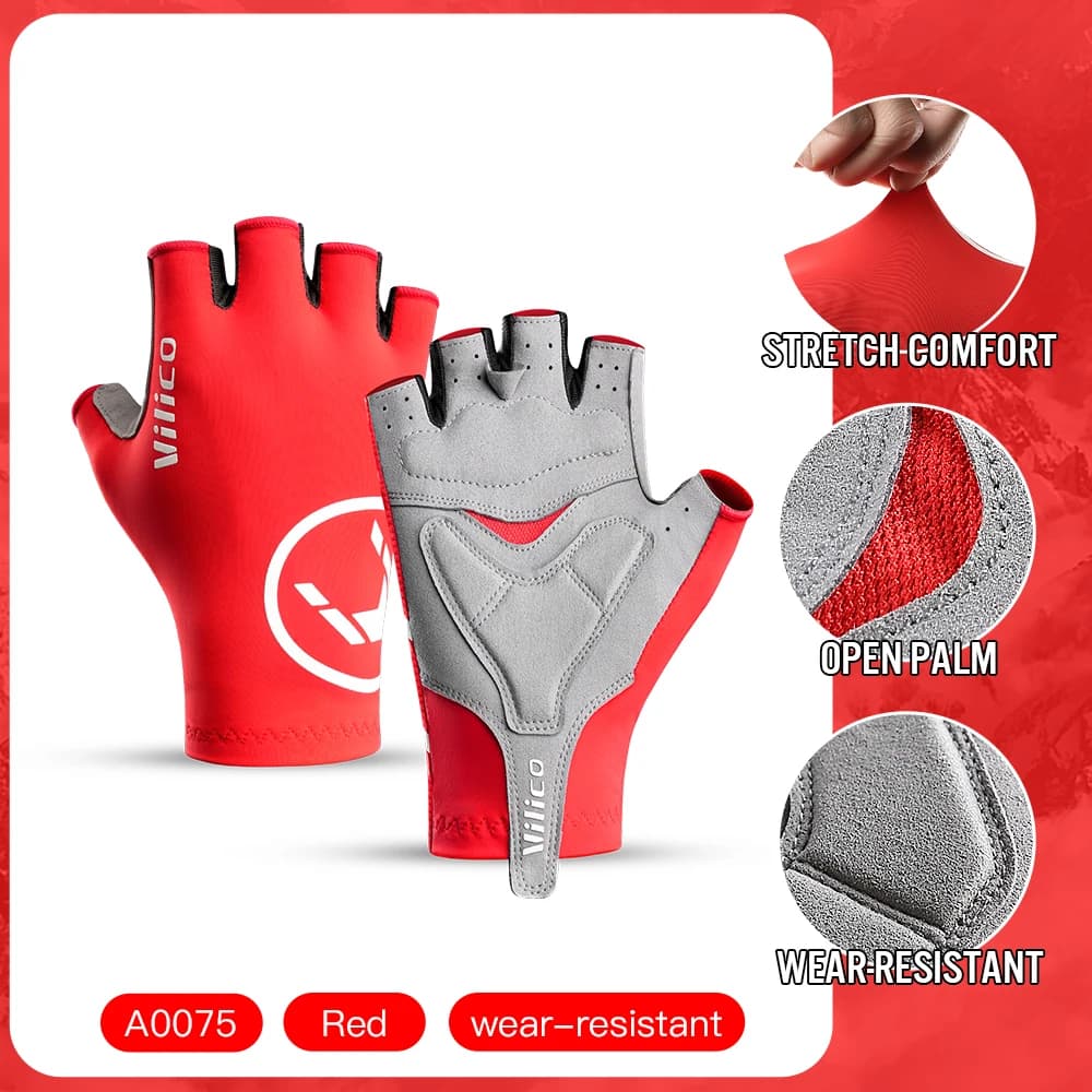 VILICO cycling gloves, knitted and breathable, adjustable tightness, suitable for men and women for cycling activities
